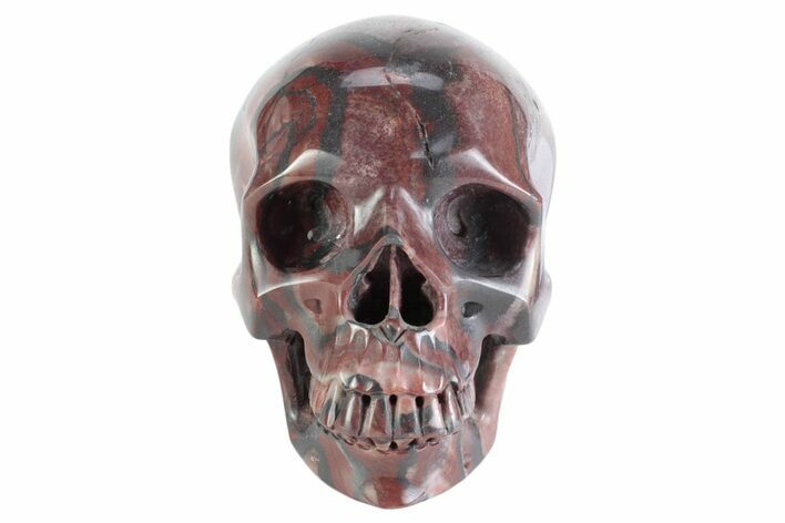 Realistic Red Picture Jasper Skull #382029